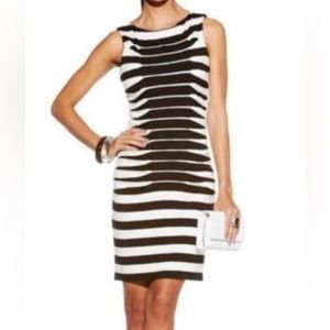 Betsey Johnson Ruched Striped Dress